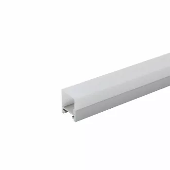 Aluminum Profile 180° 19x22mm anodized for LED strips